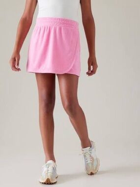 Athleta Girl Jump In Terry Skort Pink 8-10